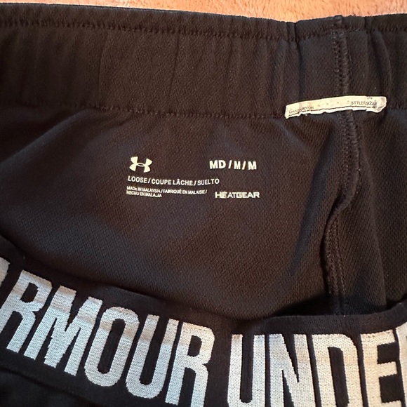 Under Armour Black Athletic Shorts with Pockets - Picture 3 of 5